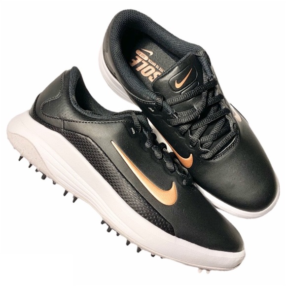 NEW Nike Vapor leather golf shoes/cleats rose gold - Picture 3 of 9